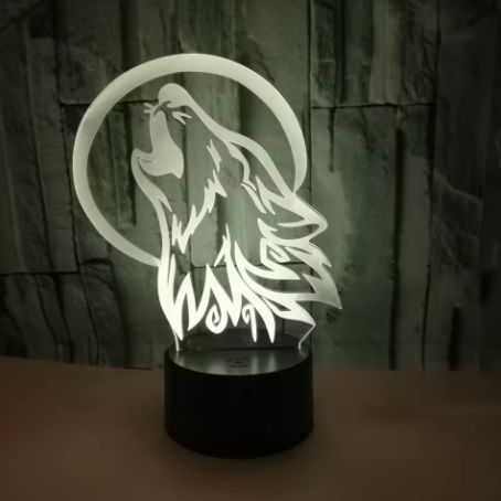 Celtic Wolf USB LED Night Light
