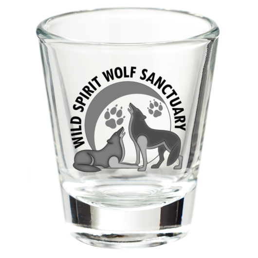 Wild Spirit Logo Shot Glass Wild Spirit Logo Shot Glass, Choose Design:: Monochrome