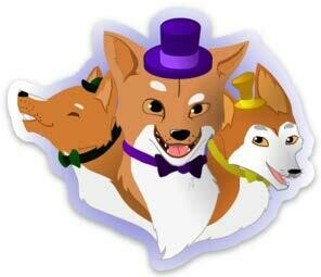 Sticker New Guinea Singing Dogs