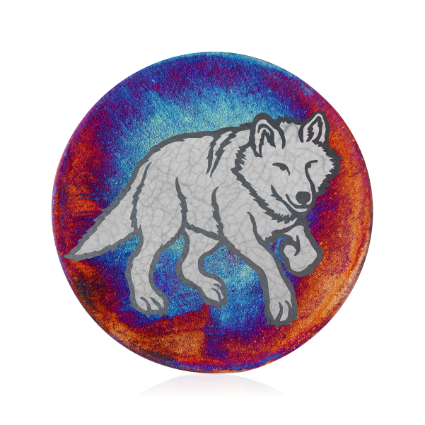 Raku Coaster Raku Coaster, Choose Design:: Wolf