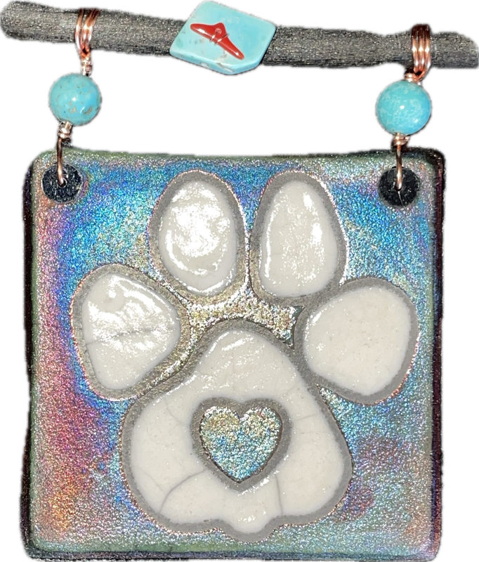 Raku Dream Catcher Tile