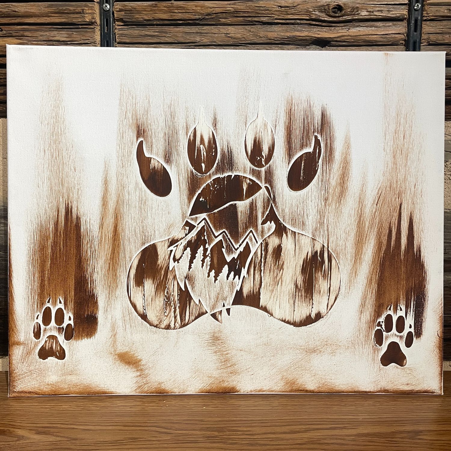 Wolf Track Painting Wolf Track Painting
