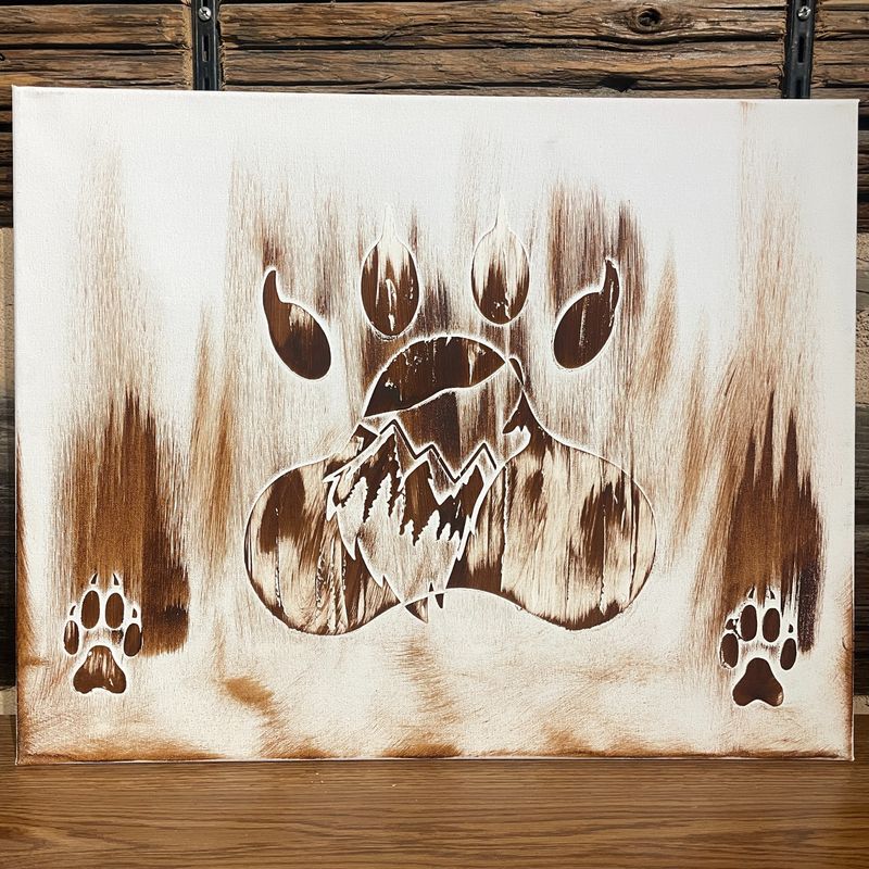 Wolf Track Painting Wolf Track Painting