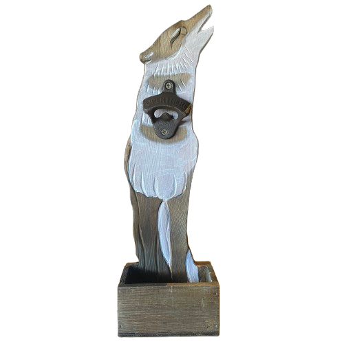 Wolf Hanging Bottle Opener