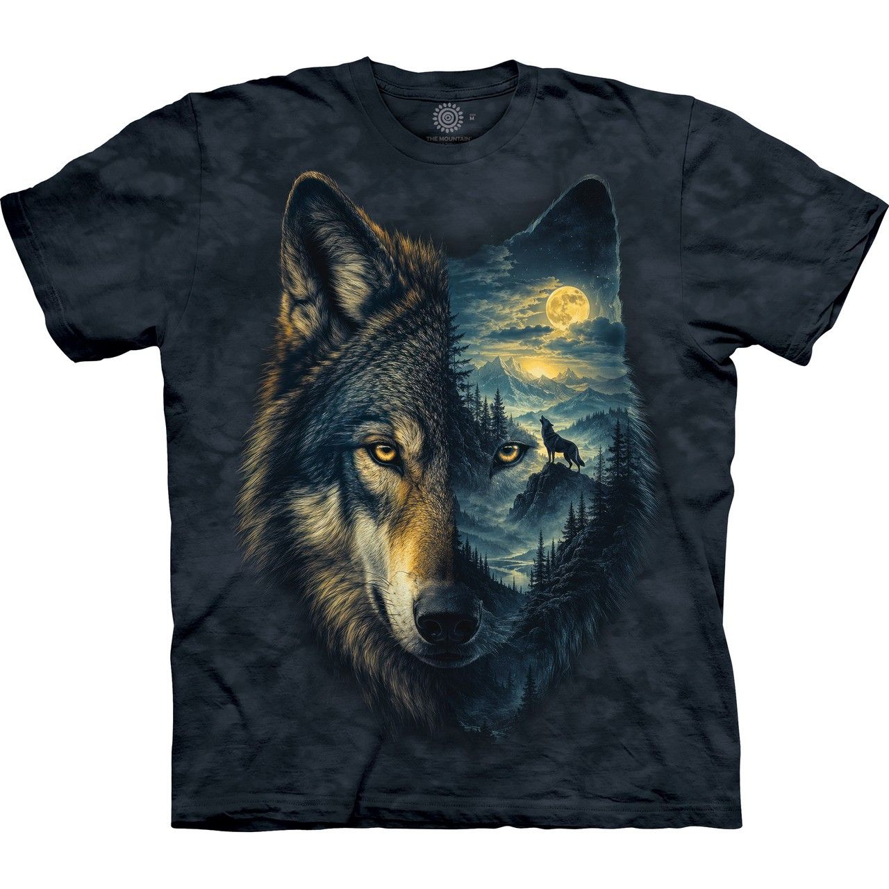 T Shirt Spirit Scape Wolf T Shirt Spirit Scape Wolf, Choose Size: S
