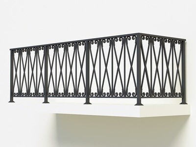 Балконное ограждение из металла арт. Г1830