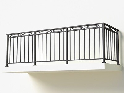 Балконное ограждение из металла арт. Г1814