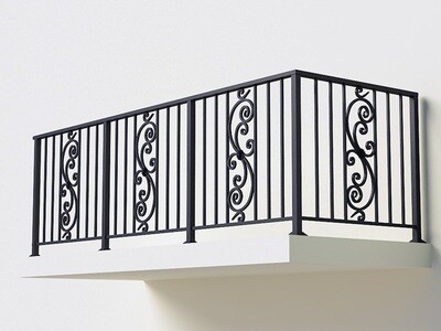 Балконное ограждение из металла арт. Г1808
