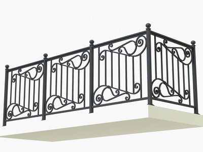 Балконное ограждение из металла арт. Г1833