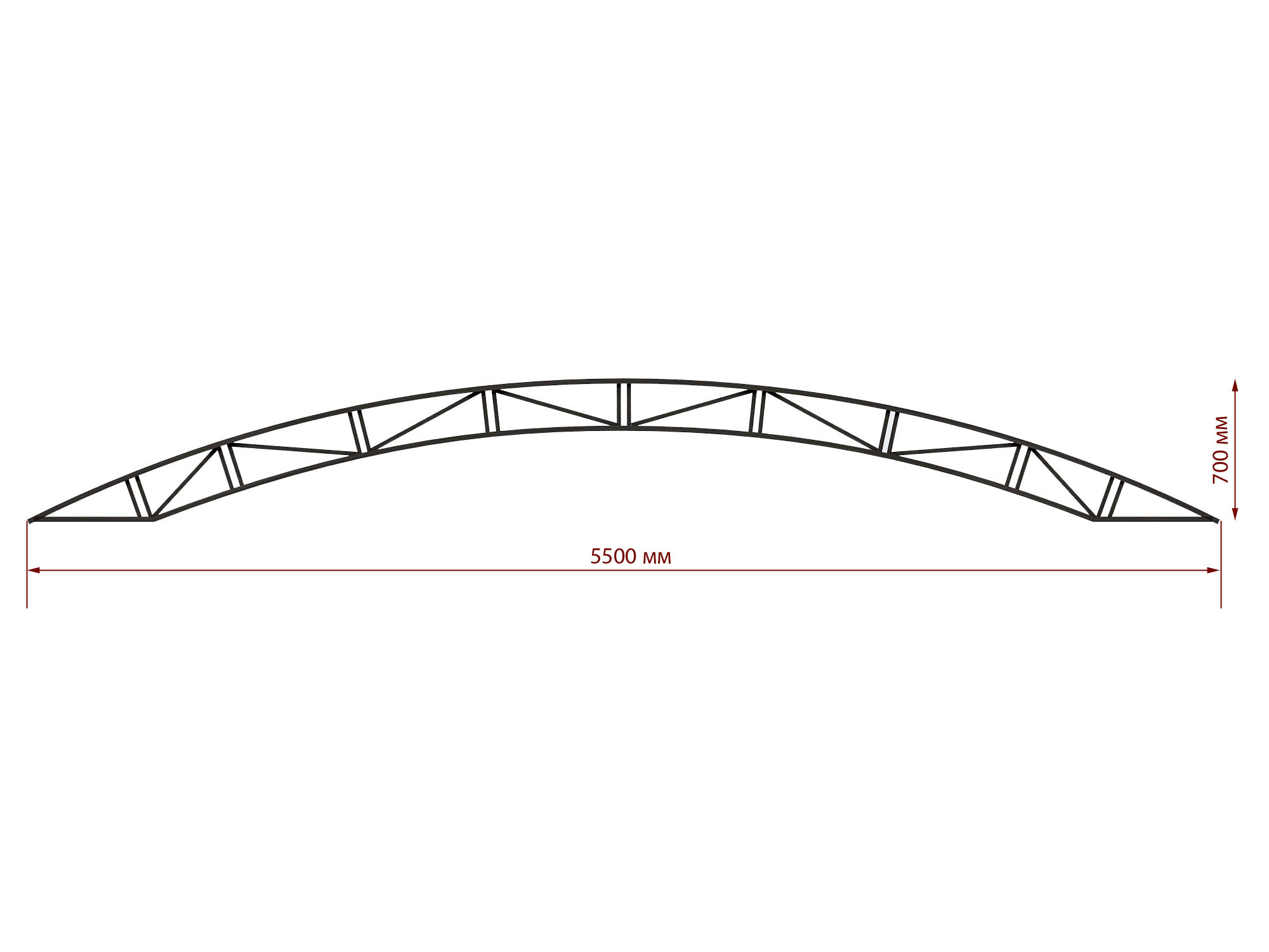 Изготовление ферм для навеса