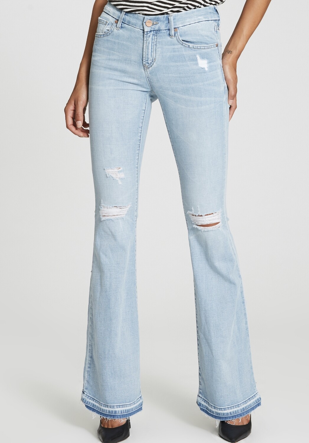 Jeans-Dear John Rosie flare mid rise jeans