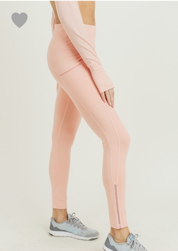 Leggings-Cantaloupe with pockets