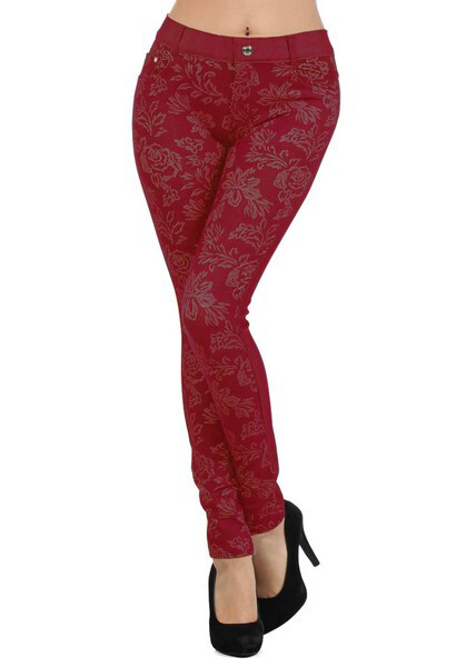 Leggings, Jeggings In Maroon Only