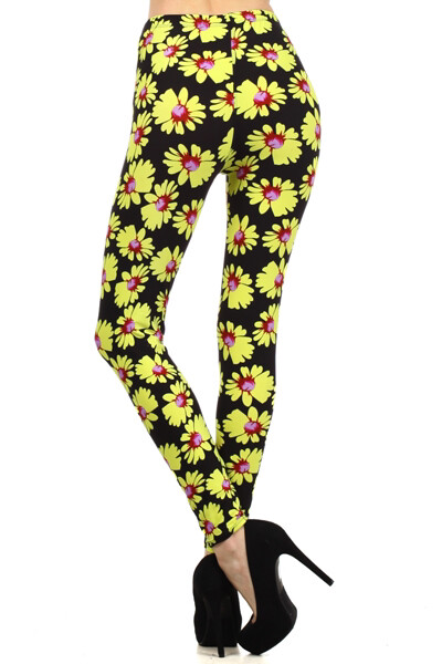 Leggings, daisy print