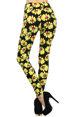 Leggings, daisy print