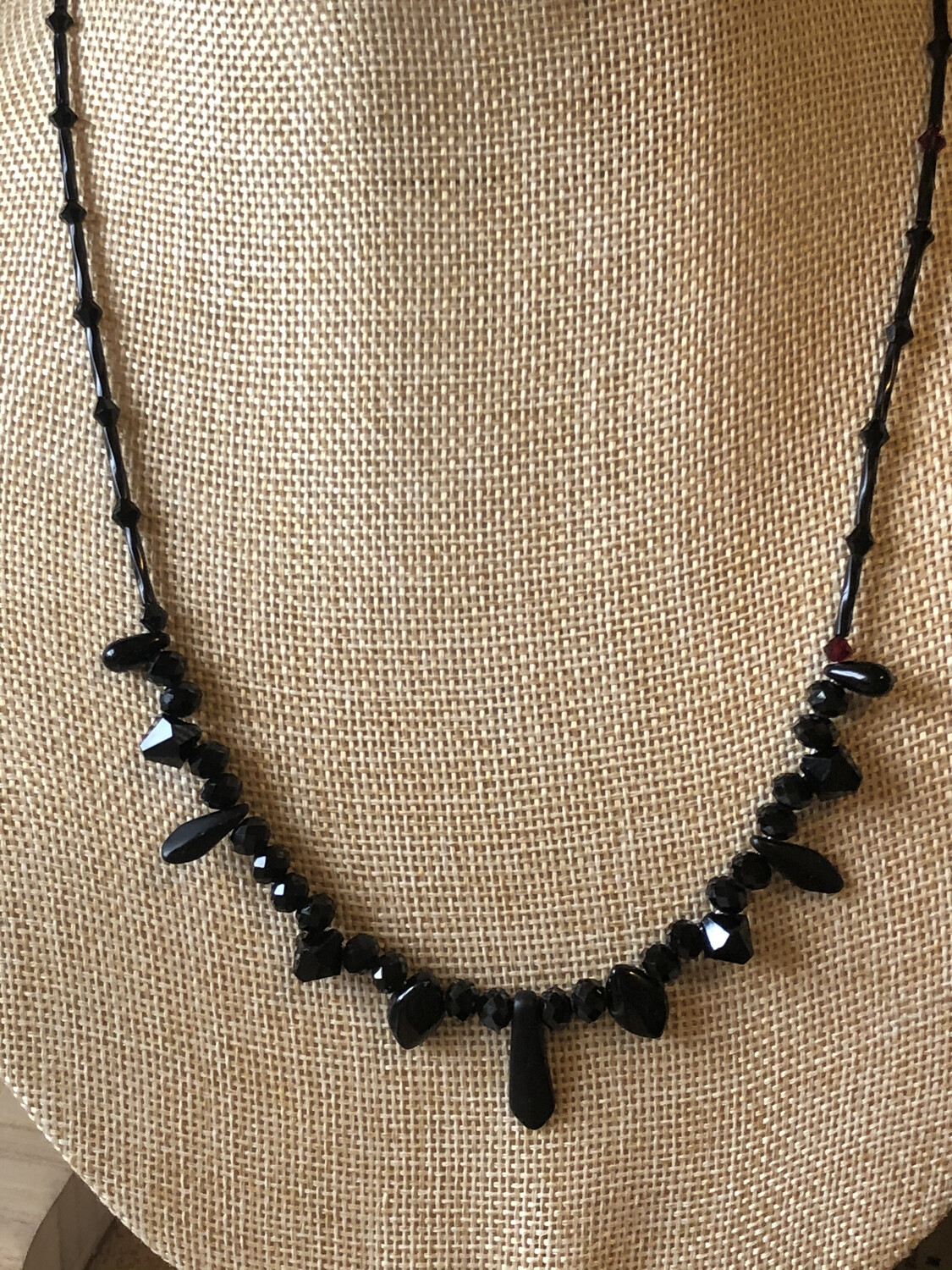 Necklaces (4)-Crystal Necklaces In Aurora  Borealis Crystal, Lime, Black, And Purple