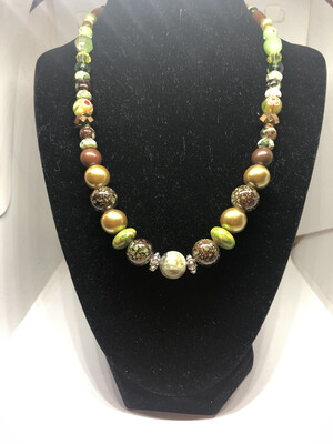 Necklace(3)-Camouflage, Two With Colors Included