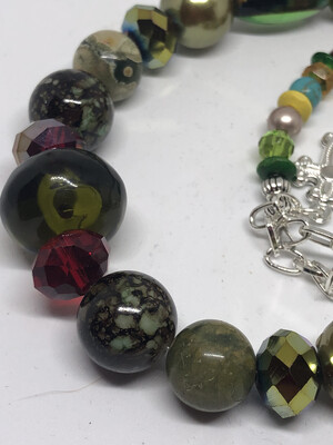 Necklace(3)-Camouflage, Two With Colors Included