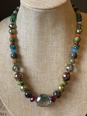 Necklace(3)-Camouflage, Two With Colors Included