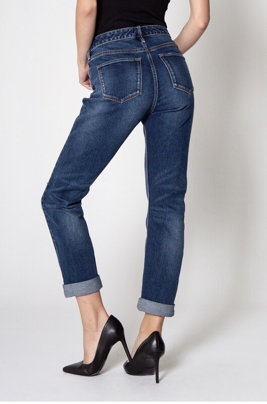 Jeans-Karsyn Dear John Jeans.  These Are Boyfriend High Rise Destruction Button Fly Salvage Detail Cuff