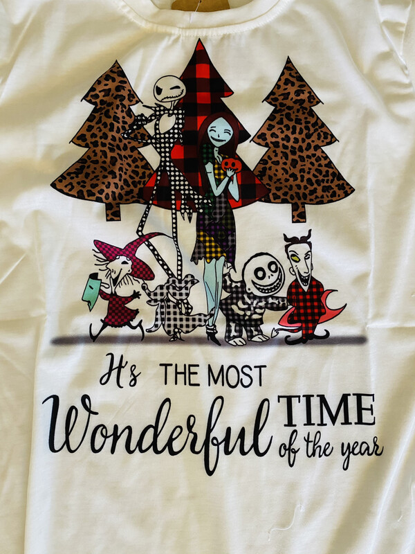 Tee’s-Christmas White And Grey