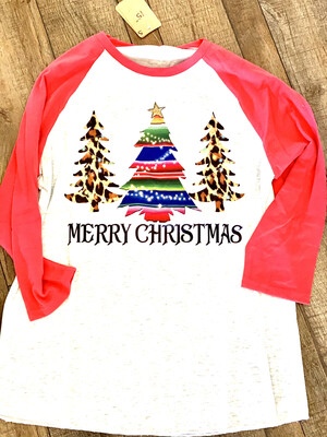 Tee’s-baseball styles with Christmas designs