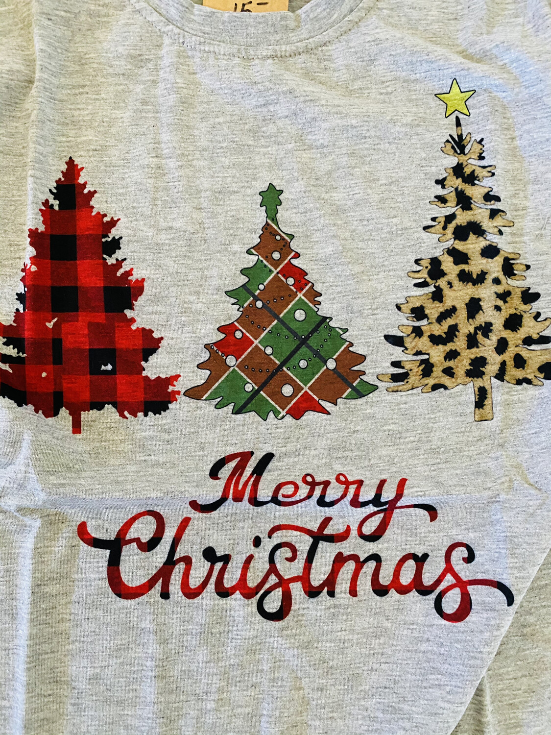 Tee’s-Christmas White And Grey