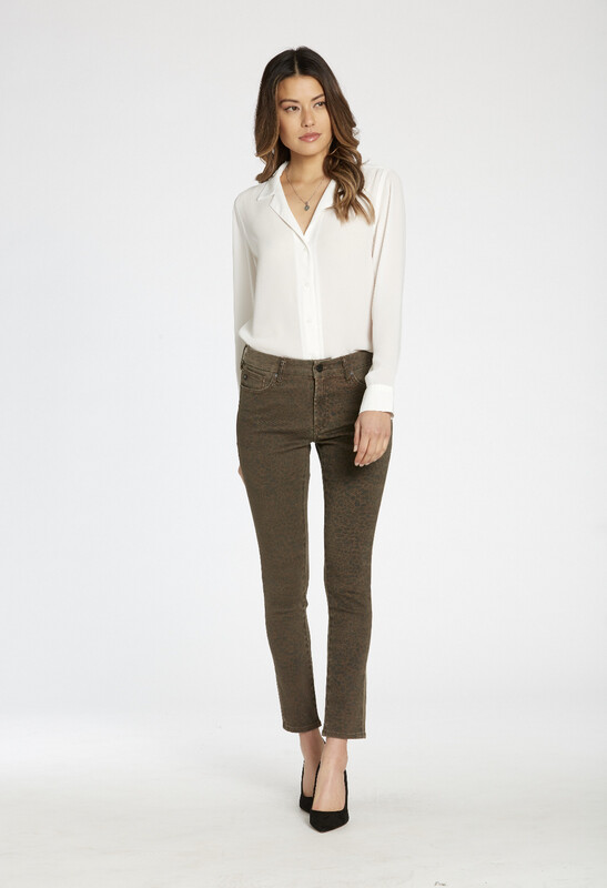 Jeans-Dear John-Leopard Fade, Skinny, High rise jeans. 