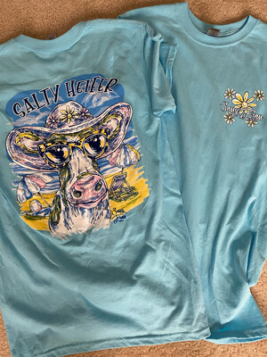 Tee-Sassy Frass Tees In Several Colors And Prints All Size Small 100% Heavy Cotton Gildan Tees