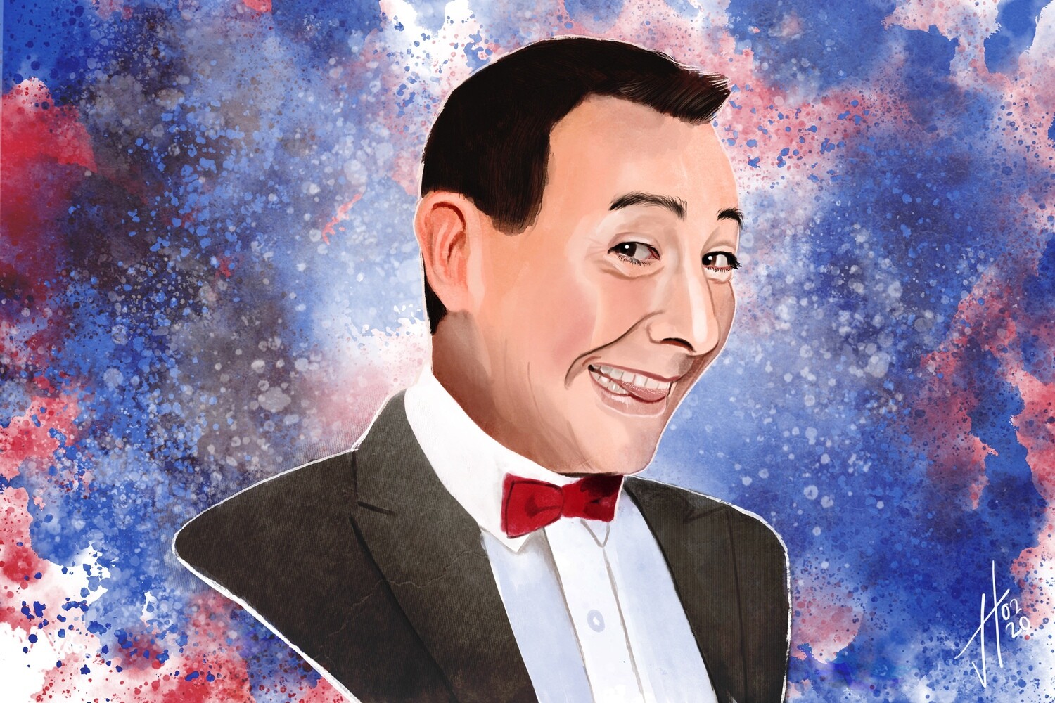 Pee-Wee Herman Portrait Print Pee-Wee Herman Portrait Print