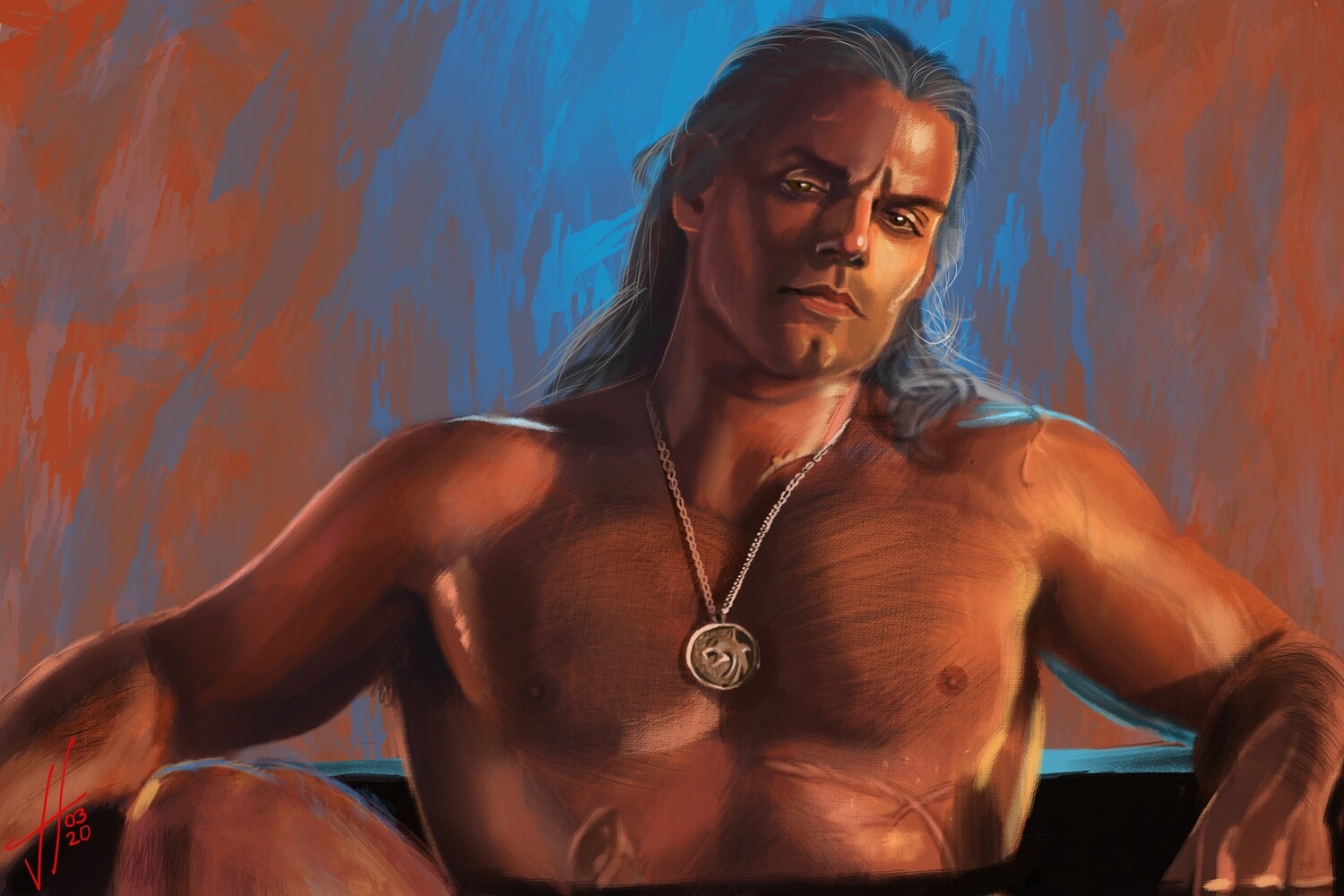 The Witcher Geralt Art Print The Witcher Geralt Art Print