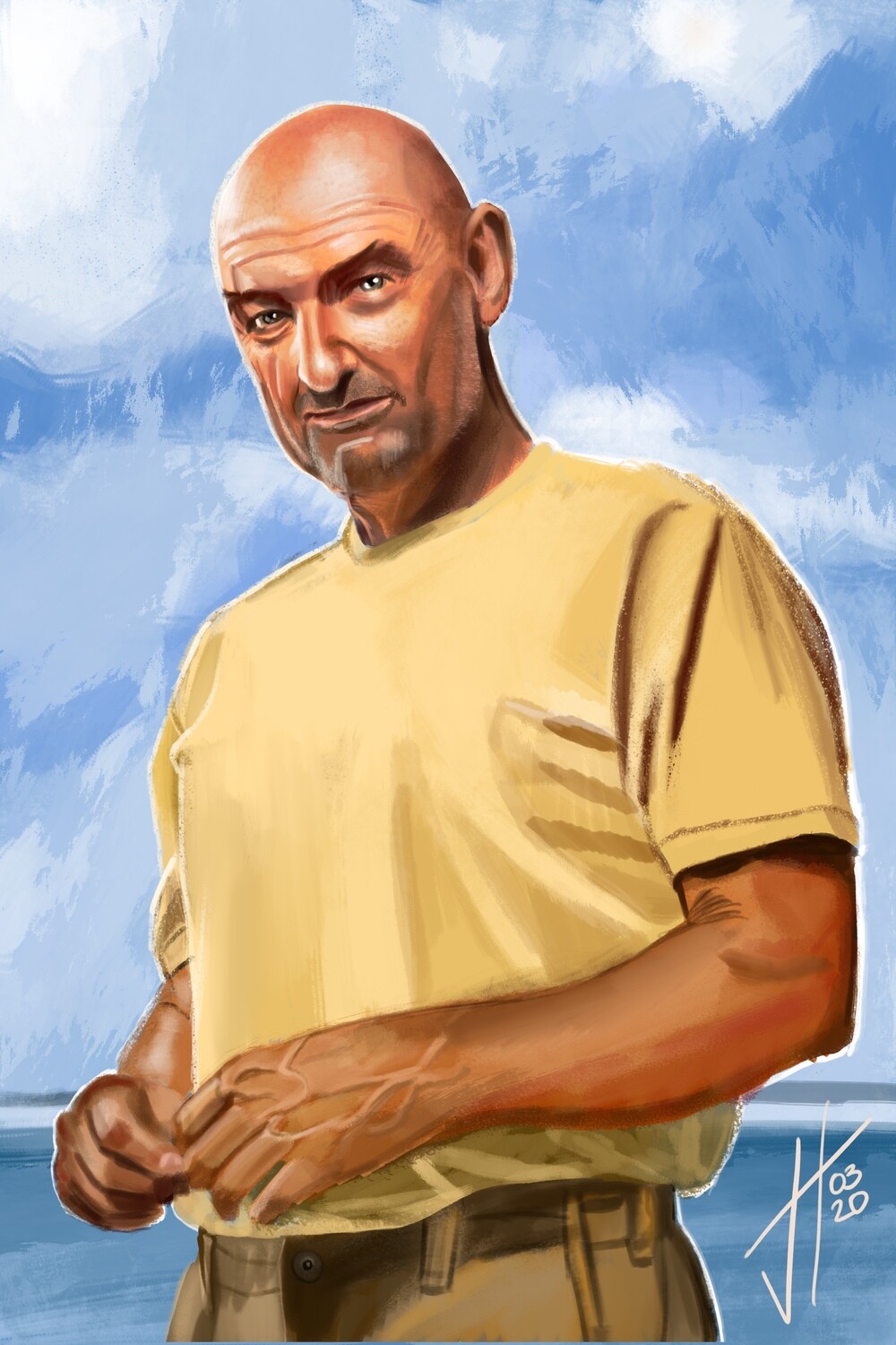 Lost John Locke Terry O'Quinn Art Print Lost John Locke Terry O'Quinn Art Print