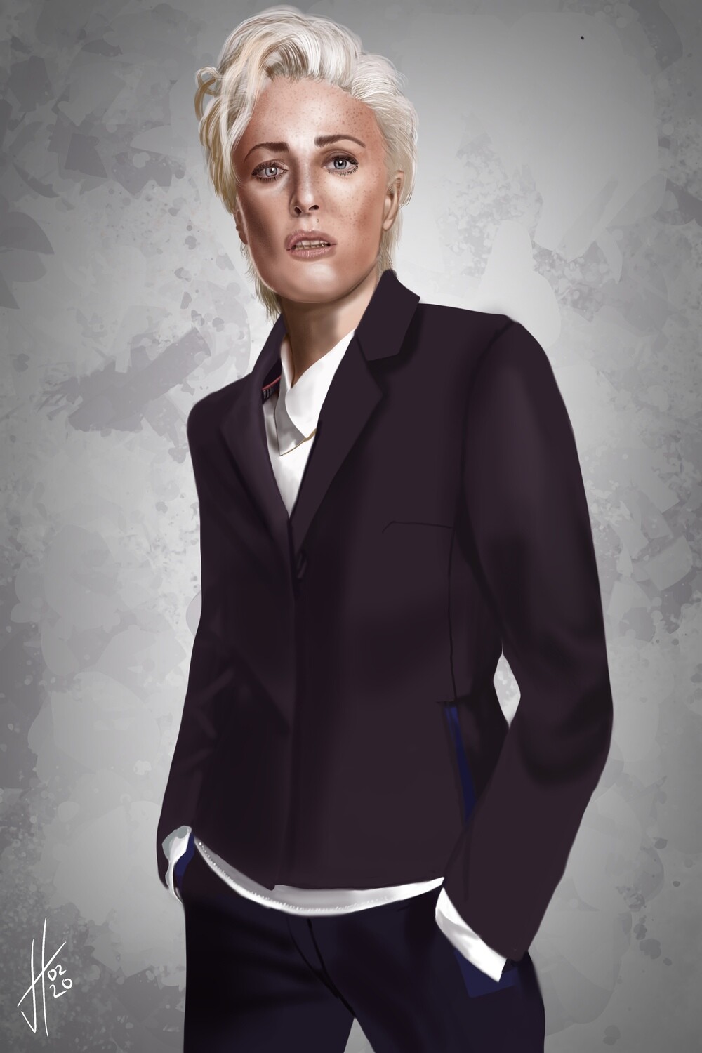 Gillian Anderson Art Print Gillian Anderson Art Print