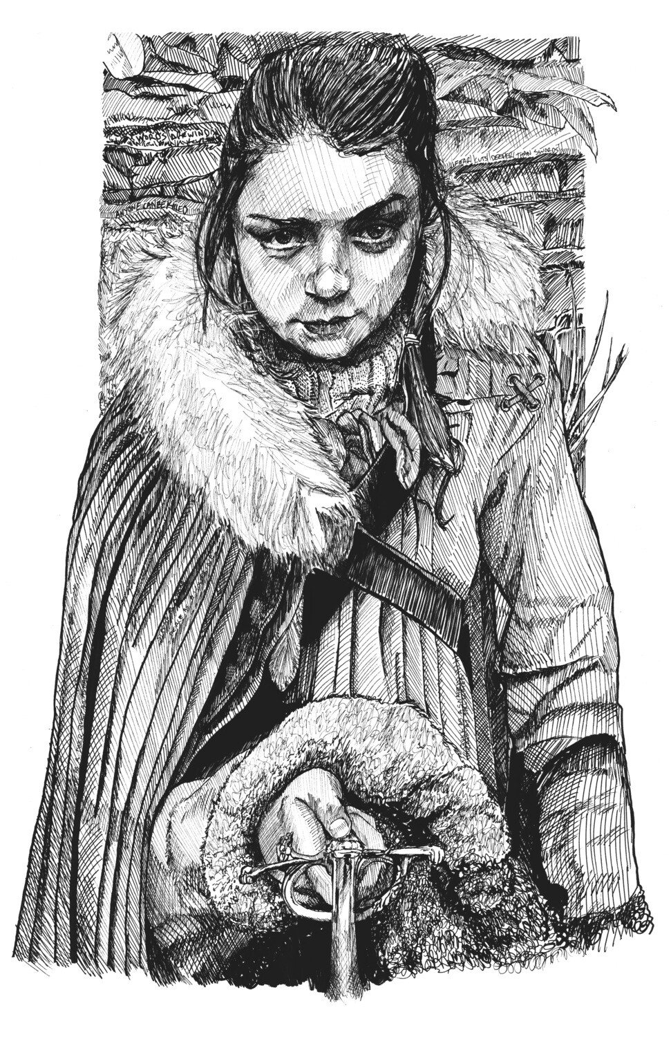 Game of Thrones Arya Stark Art Print Game of Thrones Arya Stark Art Print