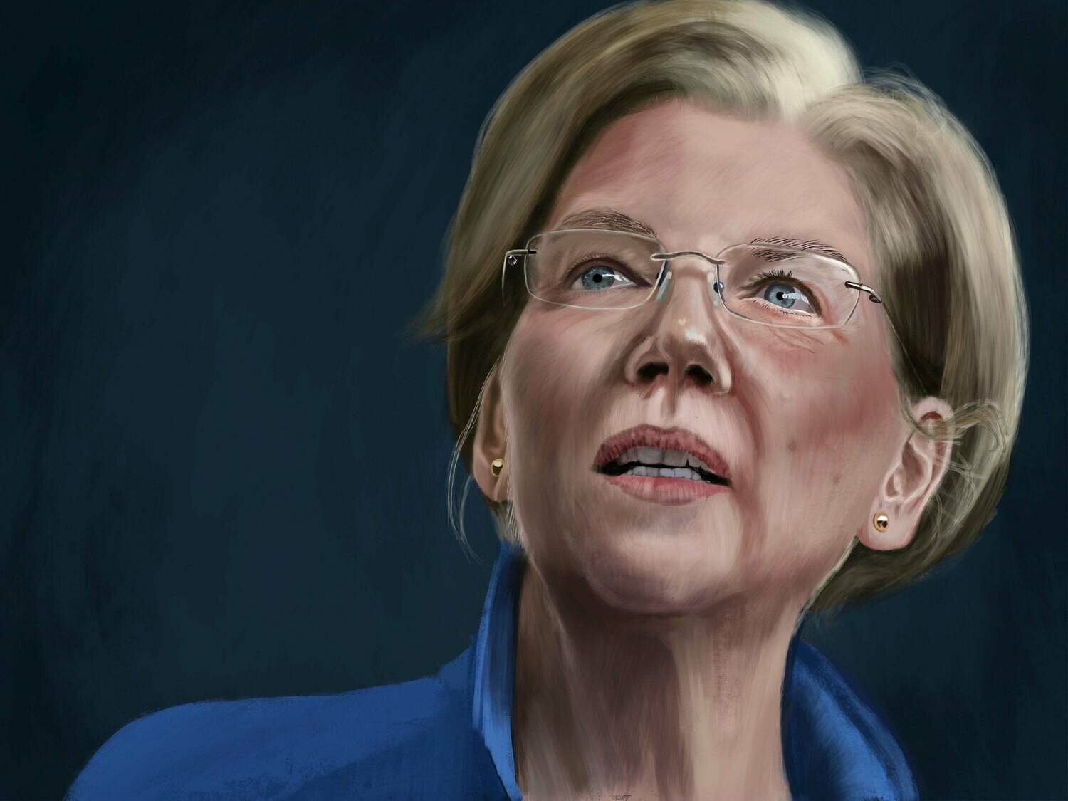 Elizabeth Warren Portrait Print Elizabeth Warren Portrait Print