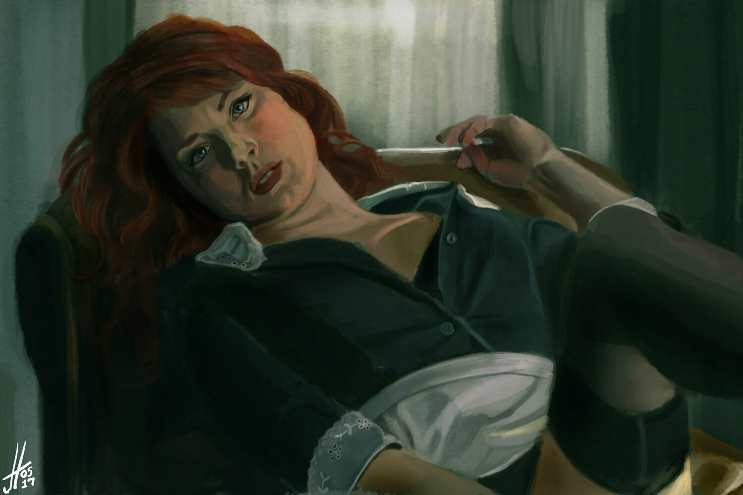 American Horror Story Moira Art Print American Horror Story Moira Art Print