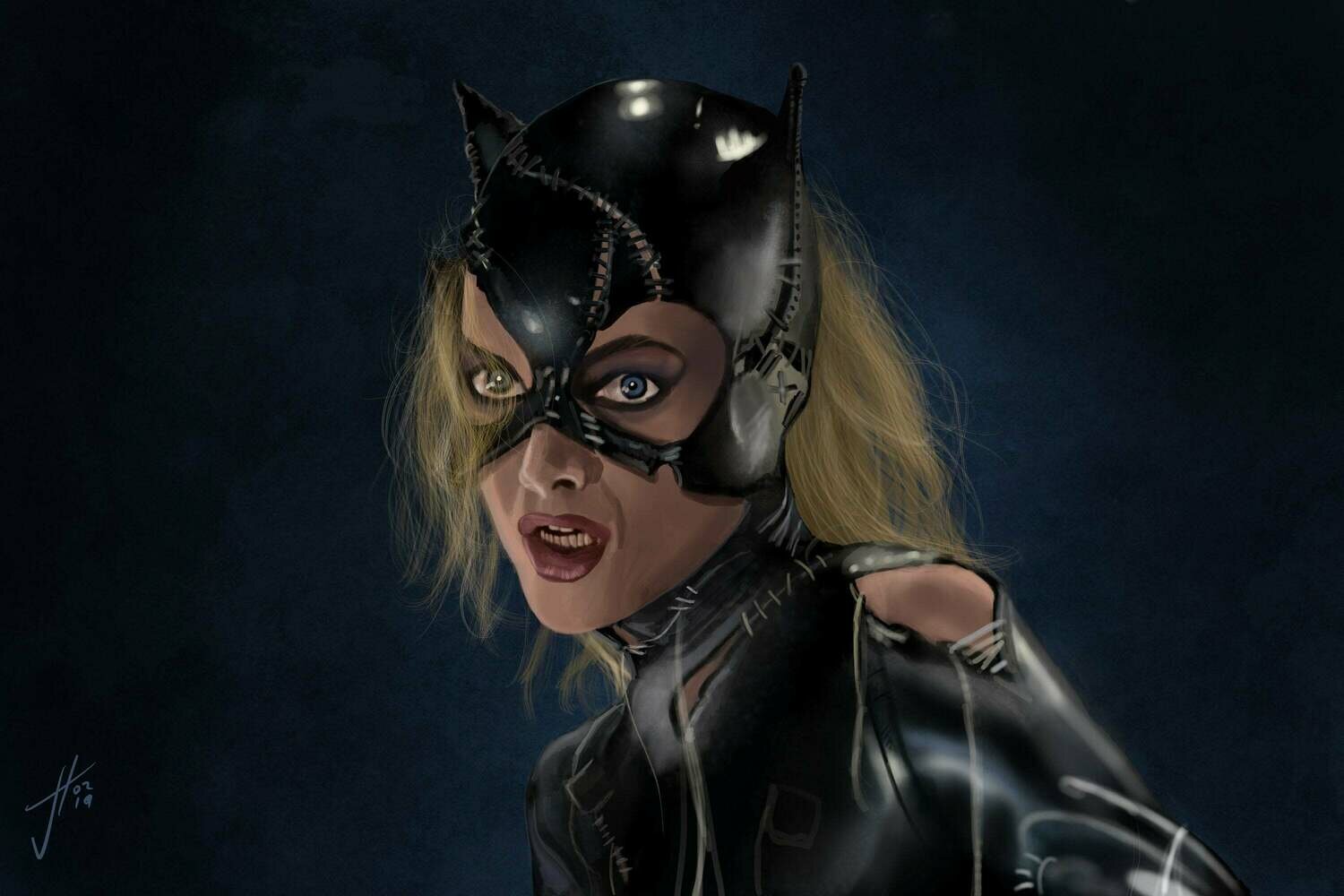 Catwoman Art Print Batman Returns Michelle Pfeiffer Catwoman Art Print Batman Returns Michelle Pfeiffer