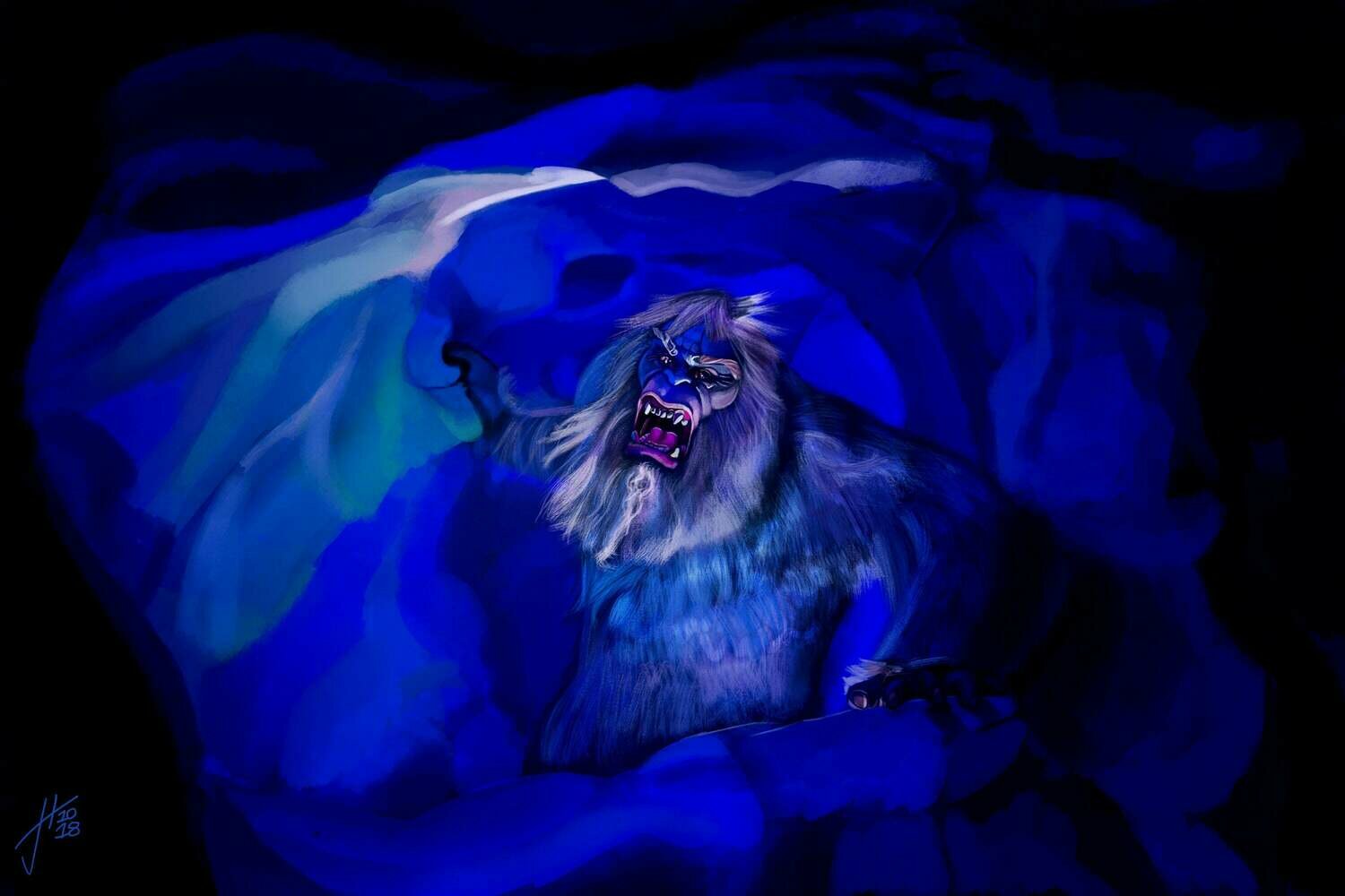 Disneyland Abominable Snowman Matterhorn Bobsleds Art Print Disneyland Abominable Snowman Matterhorn Bobsleds Art Print