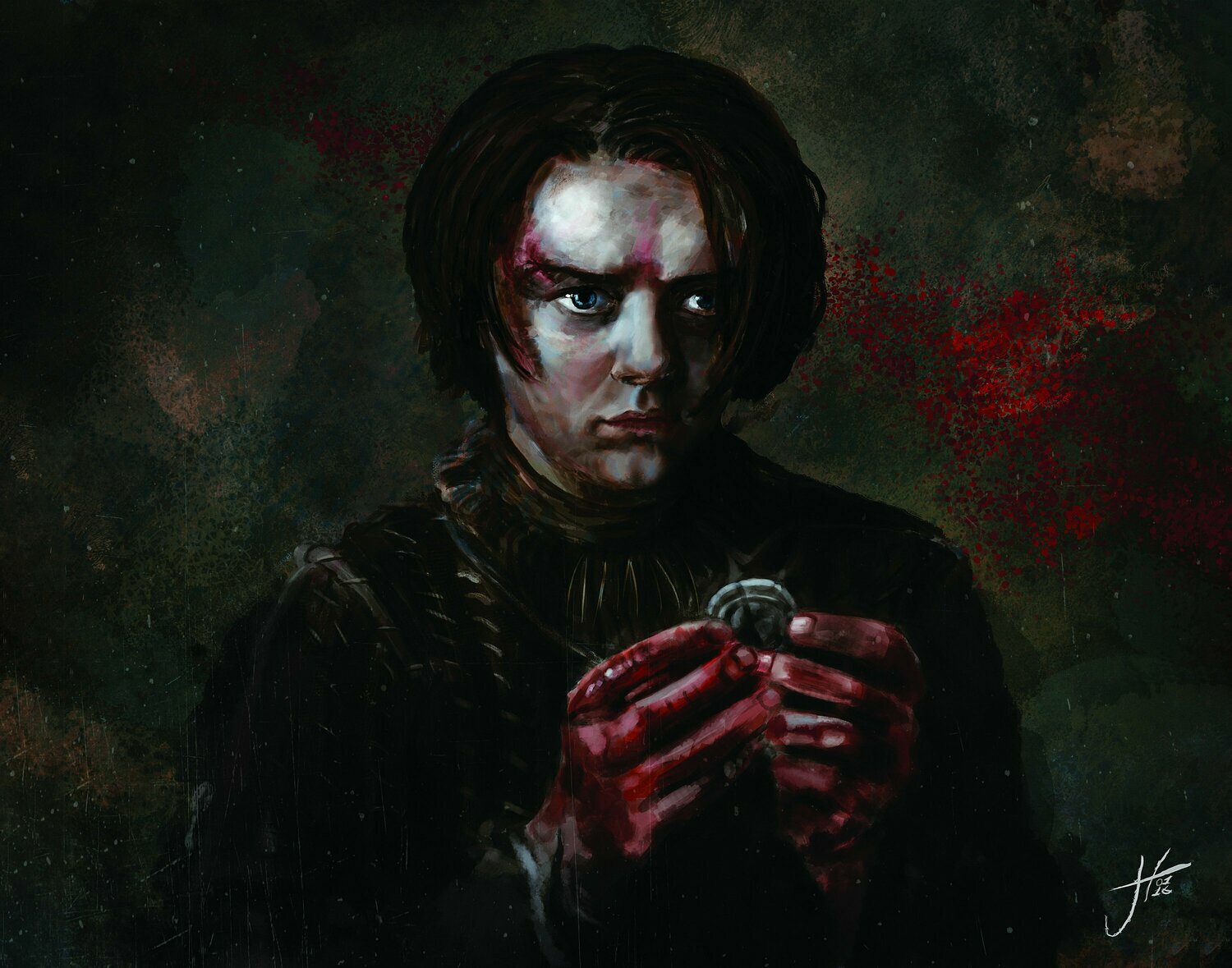 Arya Stark Game of Thrones Art Print Arya Stark Game of Thrones Art Print