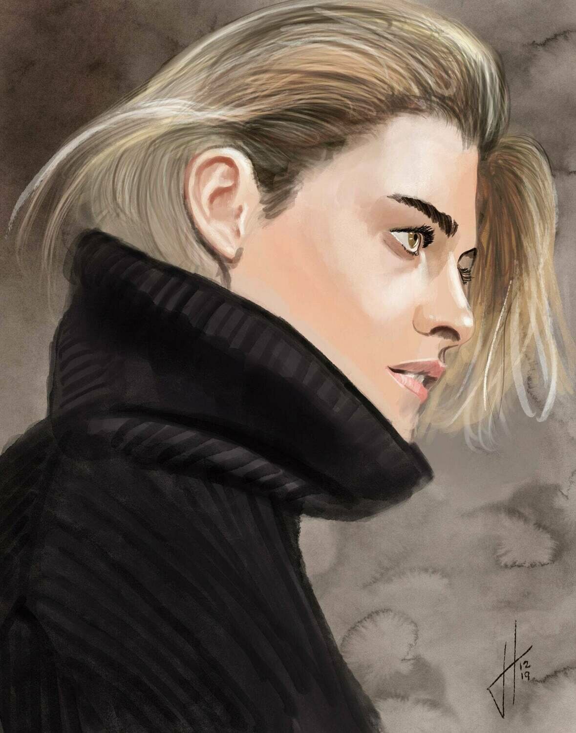 Kristen Stewart art print Kristen Stewart art print