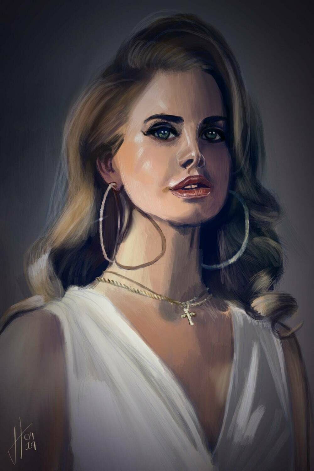 Lana Del Rey Portrait Print Lana Del Rey Portrait Print
