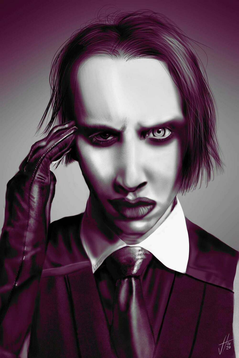 Marilyn Manson Art Print Marilyn Manson Art Print