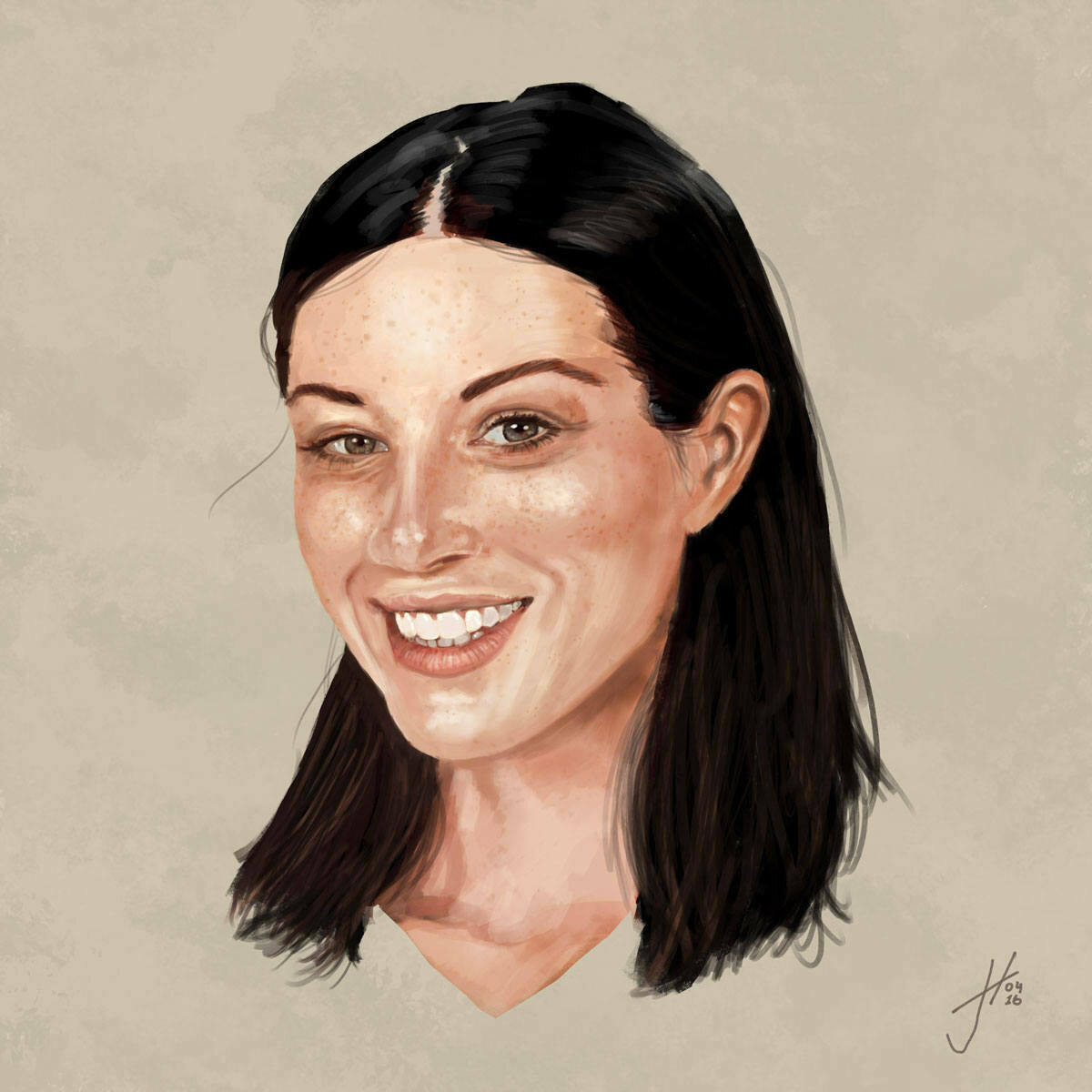Stoya Portrait Art Print Stoya Portrait Art Print
