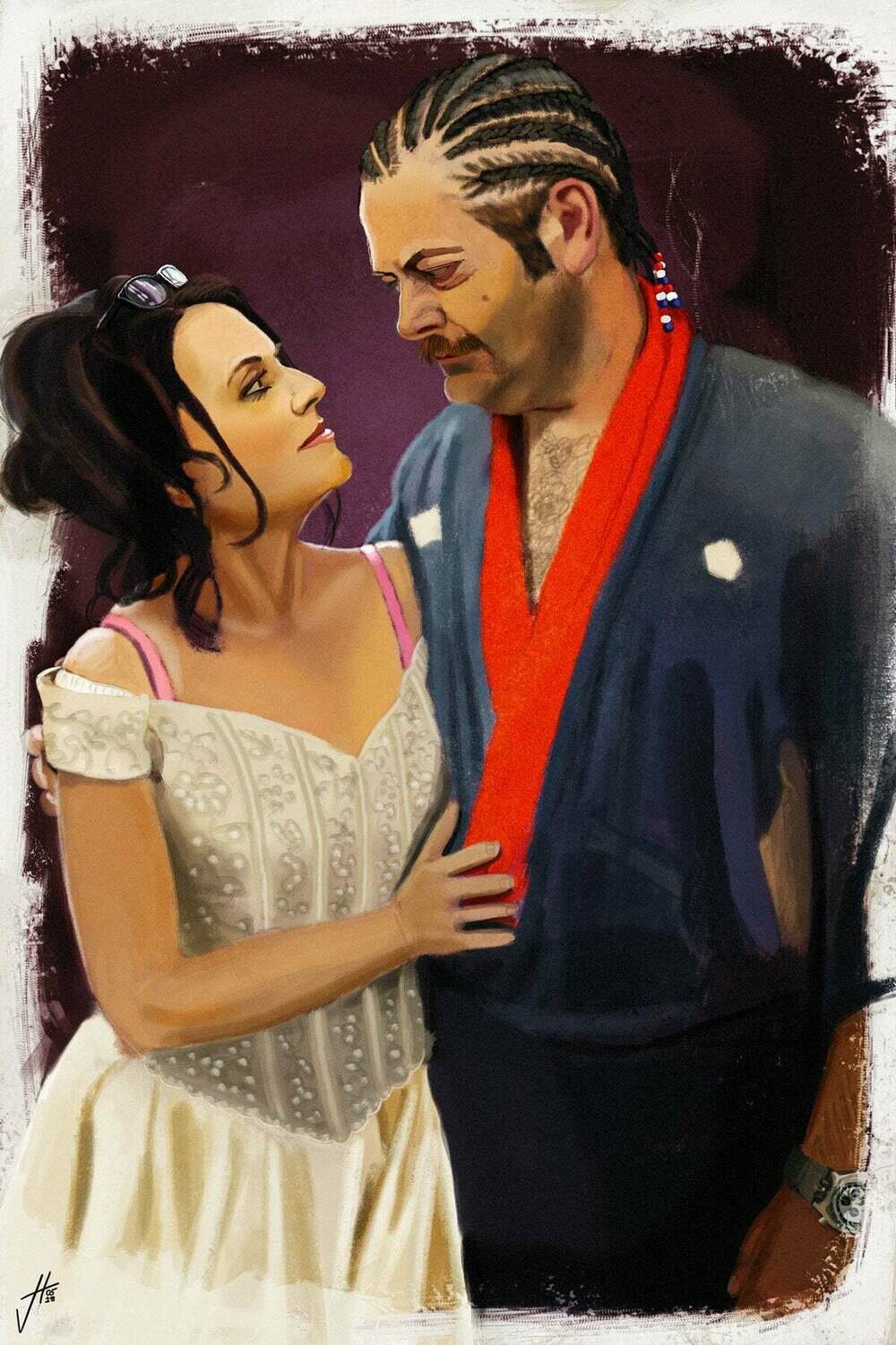 Ron and Tammy Parks and Rec Art Print Ron and Tammy Parks and Rec Art Print