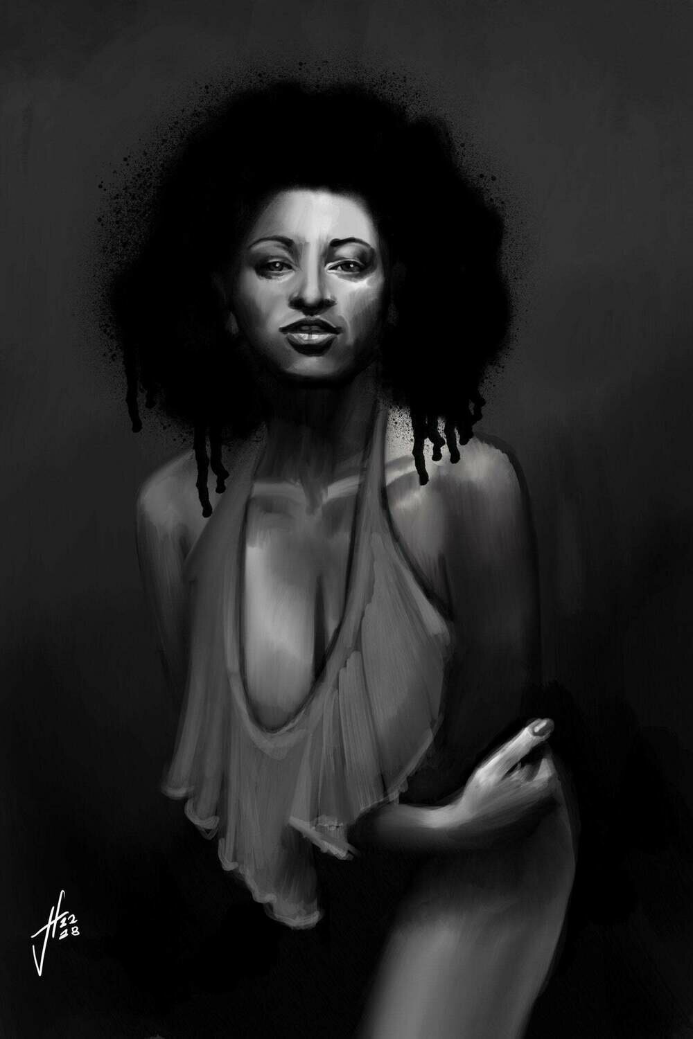 Pam Grier Art Print Pam Grier Art Print