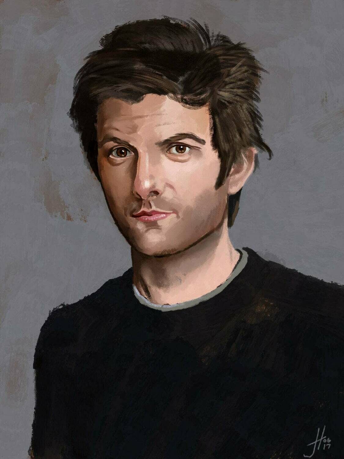 Adam Scott art print Adam Scott art print