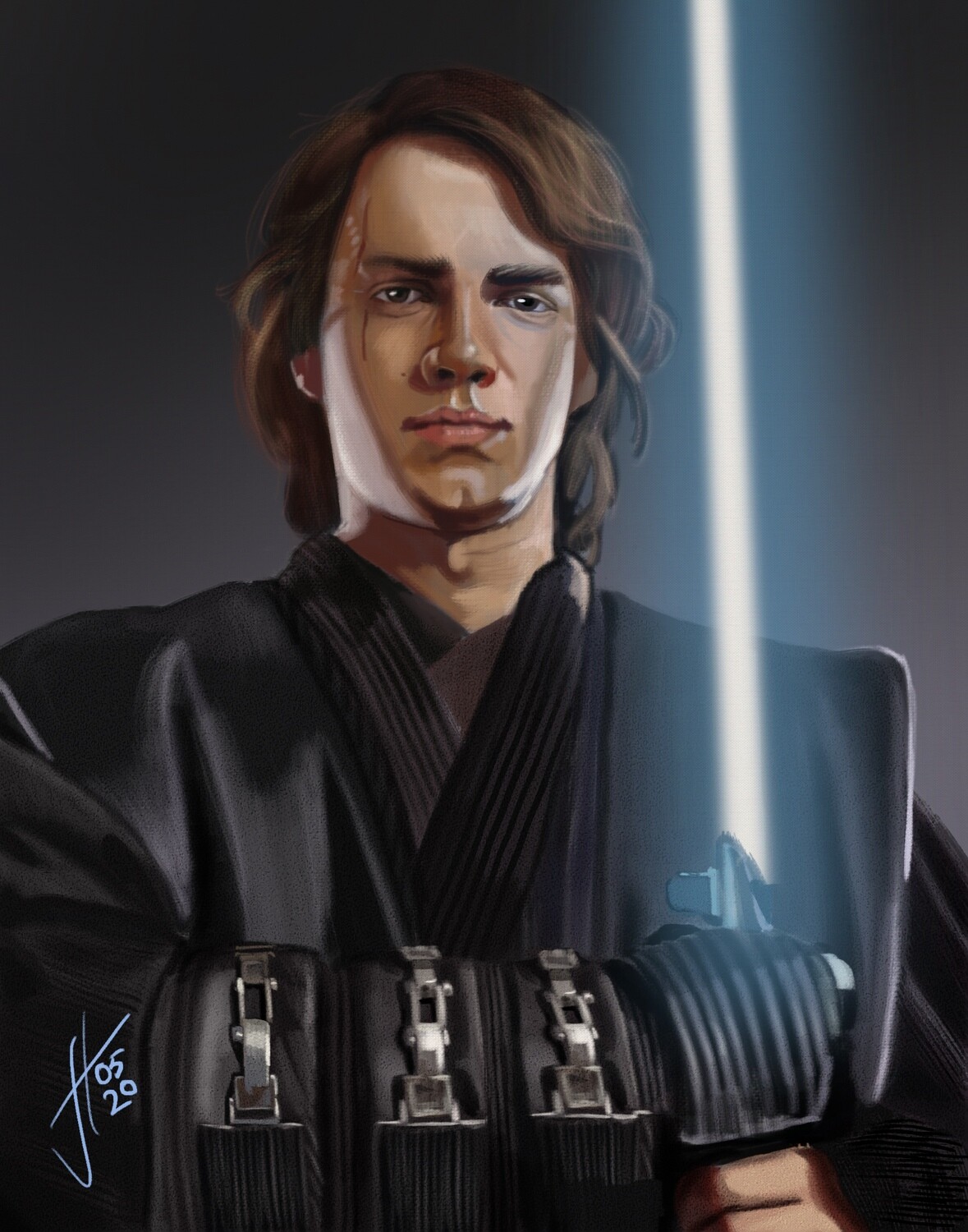 Hayden Christiansen Anakin Skywalker Art Print Hayden Christiansen Anakin Skywalker Art Print