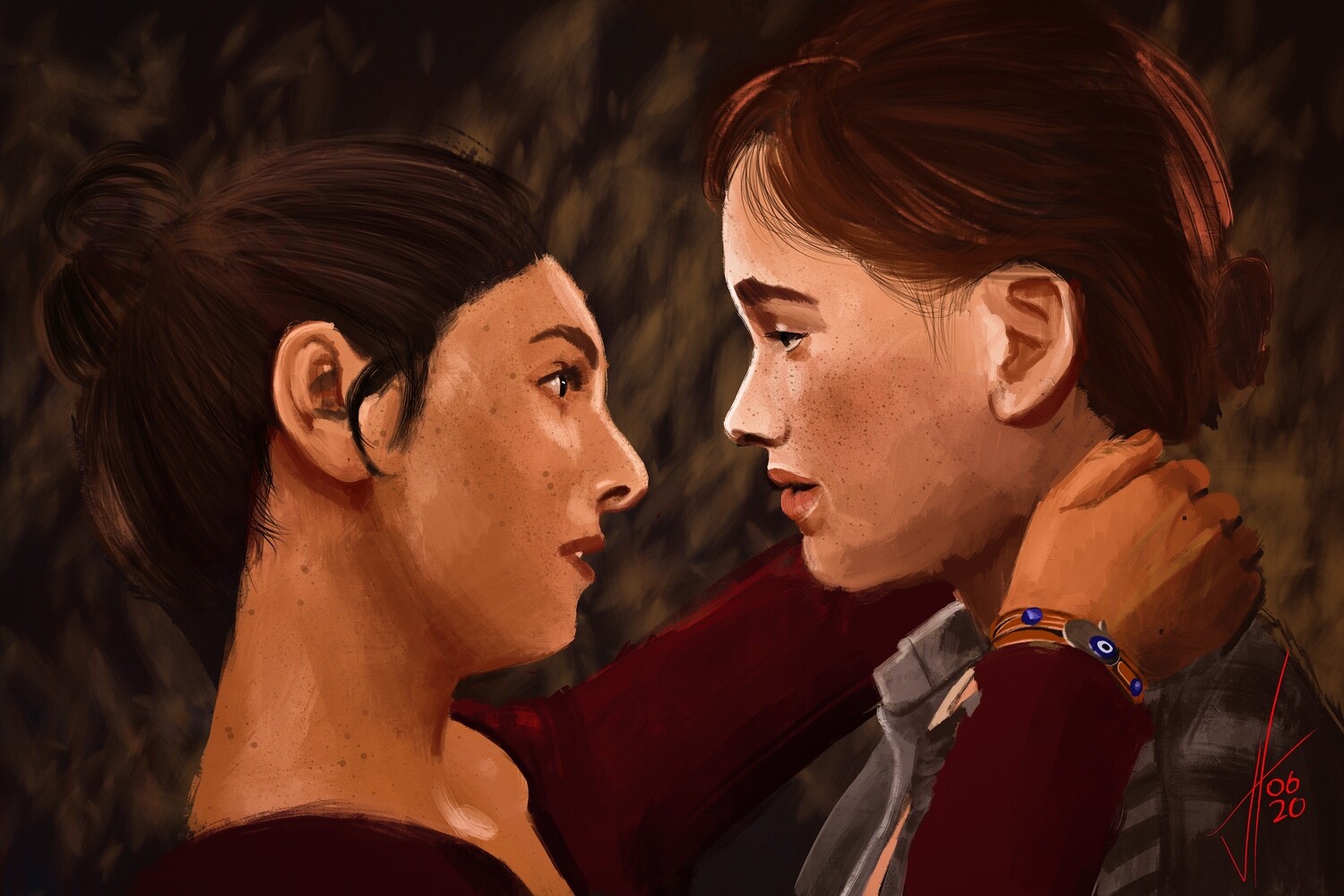 Last of Us Part 2 Ellie and Dina Print Last of Us Part 2 Ellie and Dina Print