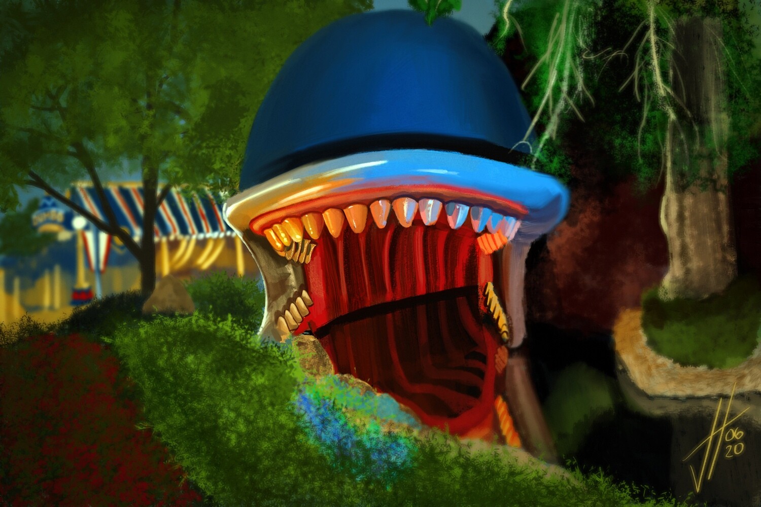 Disneyland Storybook Land Monstro Art Print Disneyland Storybook Land Monstro Art Print