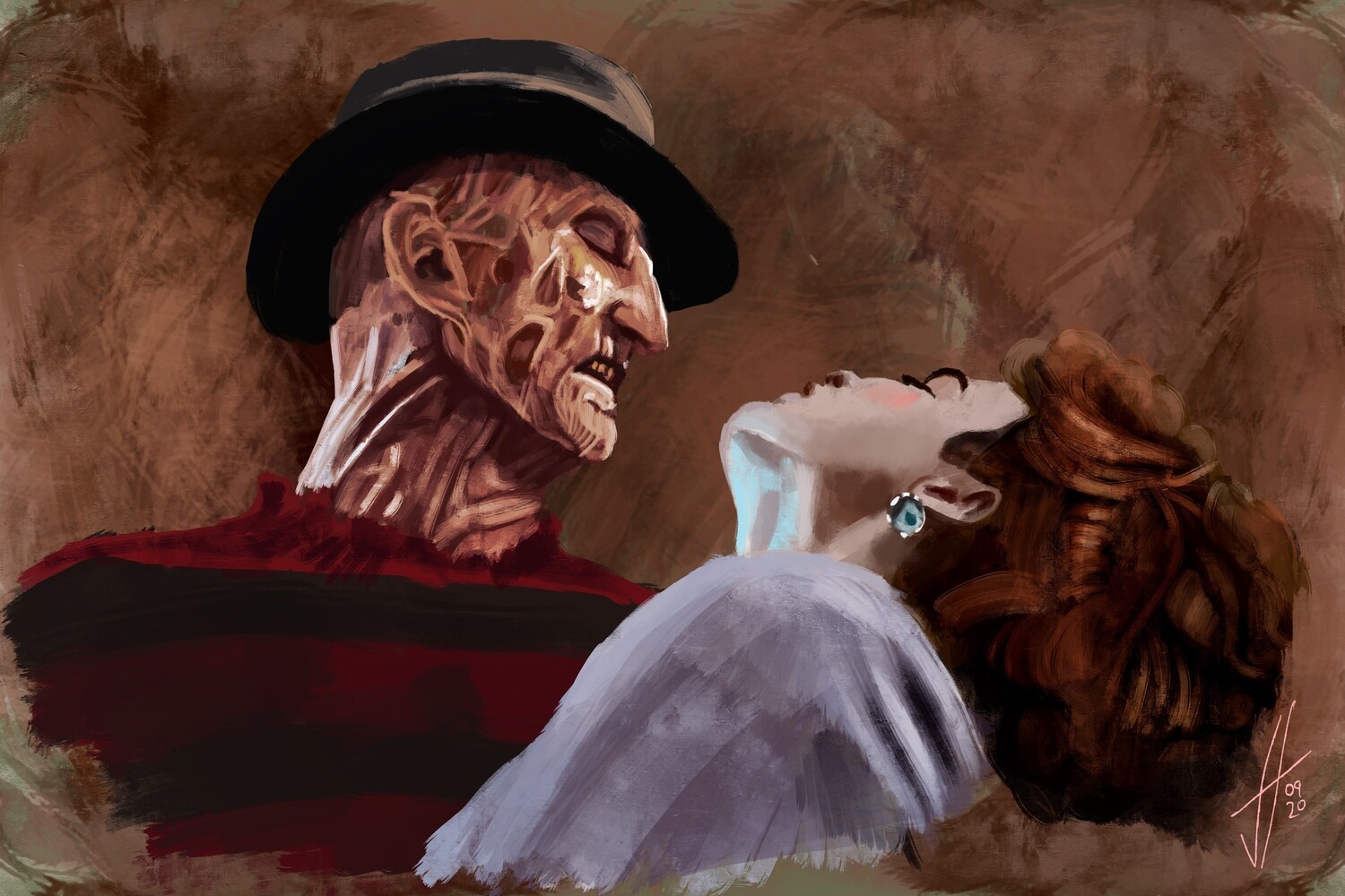 A Nightmare on Elm Street Art Print Freddy Krueger A Nightmare on Elm Street Art Print Freddy Krueger